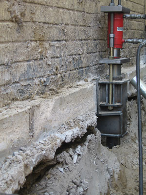 Commercial Push Pier Installation in Newnan