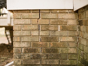 Cracked Brick Foundation in Greater Atlanta
