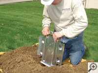 Steel earth anchor assembly installation in Kennesaw.
