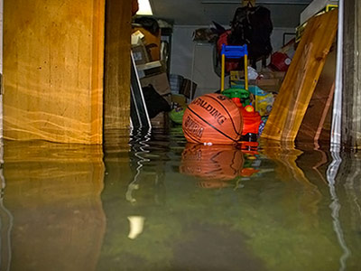 flooded basement home