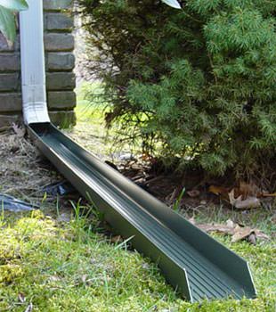 Gutter downspout extension installed in Griffin