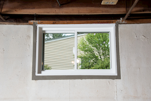 Repaired waterproofed basement window leak in Marietta